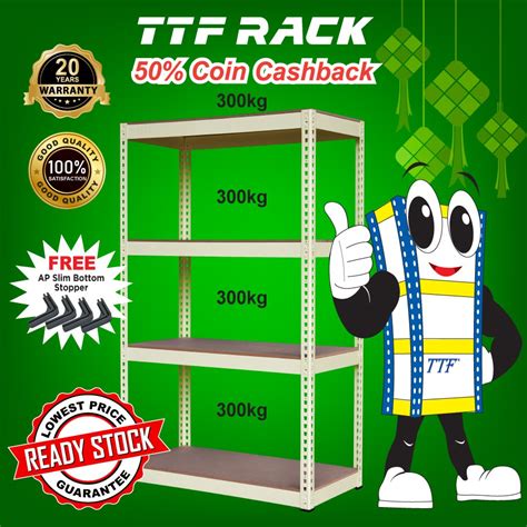 TTF Boltless Rack FREE 200 Shopee Coins Rak Besi Serbaguna / Metal Rack ...