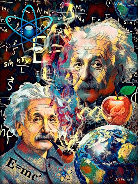 Albert Einstein Canvas Or Paper Art Print 15 Inch Stretched Etsy