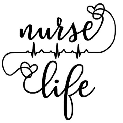Nurse Life Svg Etsy