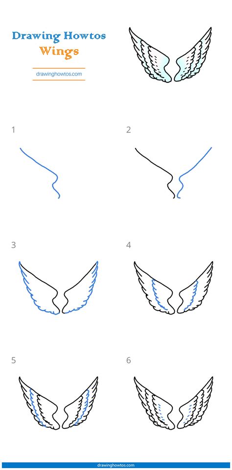 How To Draw Wings Step By Step Easy Drawing Guides Drawing Howtos