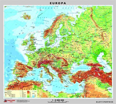 Harta Fizica A Europei