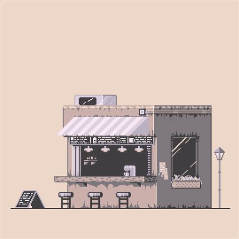 Pixilart Abandoned Coffee Shop By Jamielikesbread