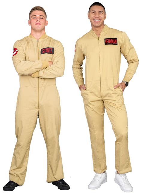 Ghostbusters Adult And Kids Costume With 4 Interchangeable Patches