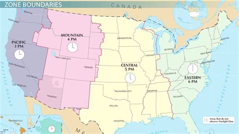 Us Time Zones Pacific Mountain Central And Eastern Video And Lesson