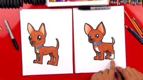 How To Draw A Chihuahua - Art For Kids Hub