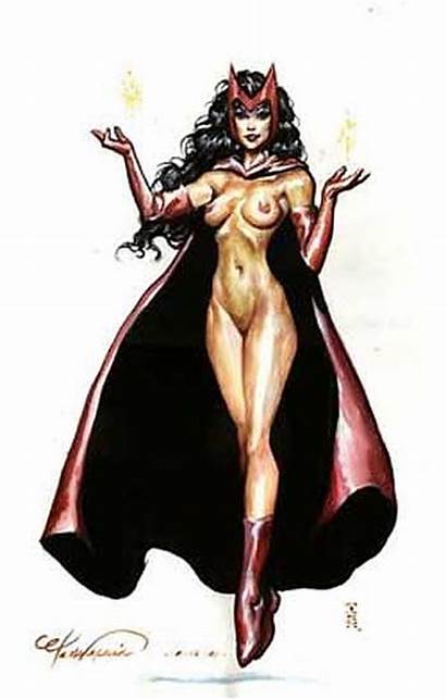 Wanda Witch Naked Scarlet Avengers Marvel Maximoff