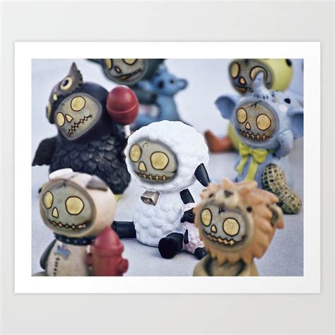 Zombies And Peanuts Art Print By Misspeden Society6