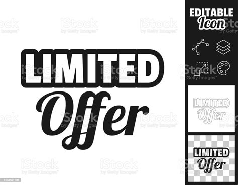Limited Offer Icon For Design Easily Editable Stock Illustration