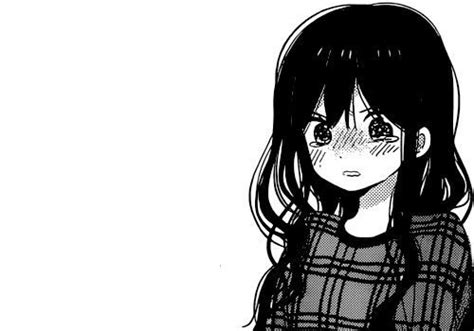 manga girl blushing blush adorable cute crying long black hair taiyou no ie motomiya mao
