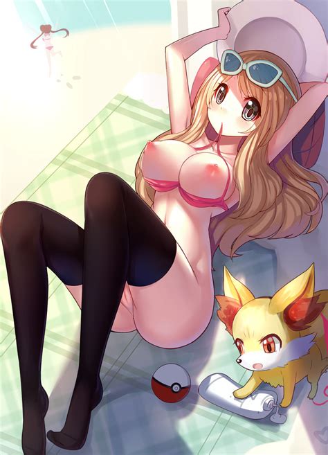 Rosa Serena And Fennekin Pokemon And More Drawn By Ririko