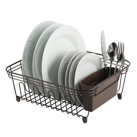 Real Home Innovations Deluxe Small Dish Drainer Oil Bronze Walmart