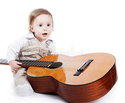 Baby Guitarist Stock Image Image Of Little Isolated 18472831