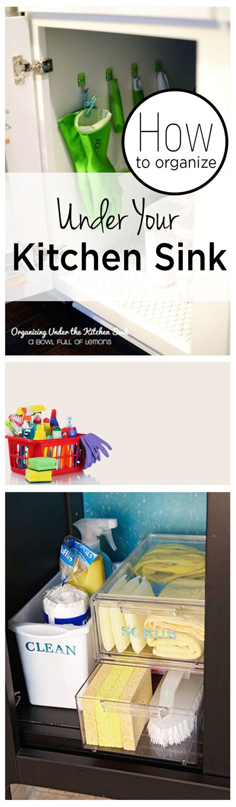 My personal goal in organizing my home is to actually have as little as possible to manage. How to Organize Under Your Kitchen Sink - Wrapped in Rust