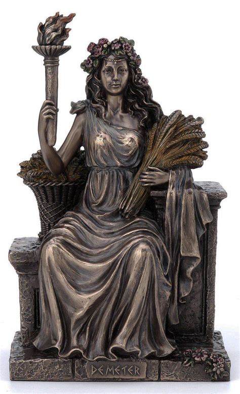 Demeter Bronze Statue Demeter Greek Goddess Greek Goddess Statue