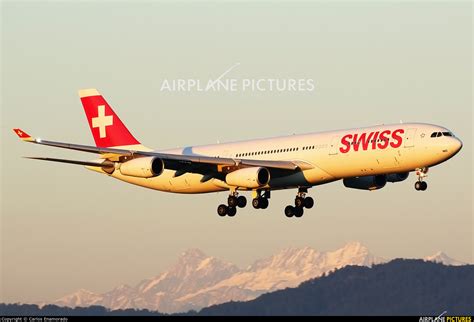 Hb Jmc Swiss Airbus A340 300 At Zurich Photo Id 754248 Airplane