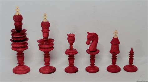 S62 Antique German Selenus Chess Set