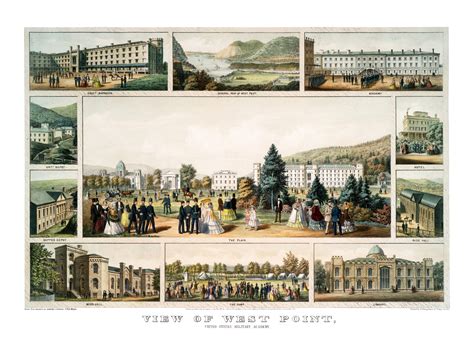 View Of West Point United States Military Academy In 1857 Knowol