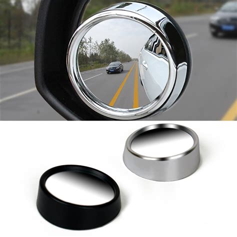 2pcs Auto 360 Wide Angle Round Convex Mirror Car Vehicle Side Blindspot Blind Spot Mirror Wide