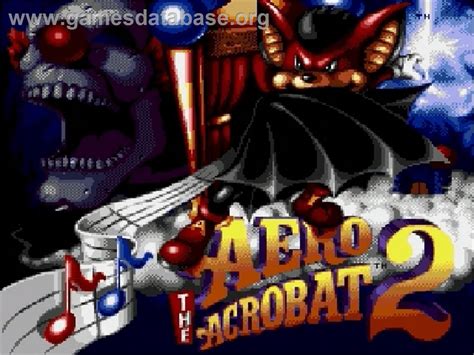 Aero The Acro Bat 2 Sega Genesis Artwork Title Screen