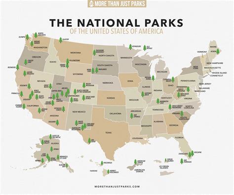 Complete List Of Us National Parks 2022 Map Checklist