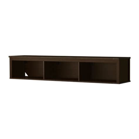 Hemnes Wallbridging Shelf Black Brown Ikea
