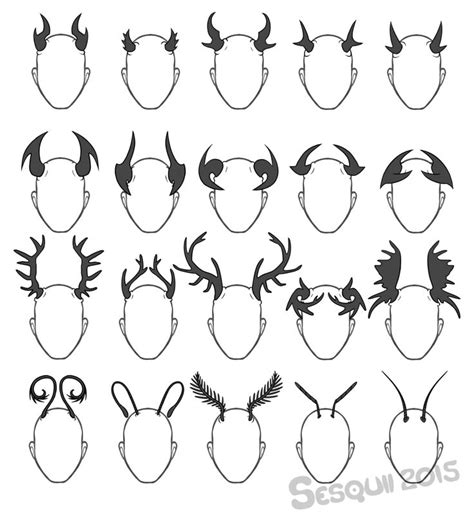 sesquii i really like horns so here have a set horns antlers and feelers feel free to use as a