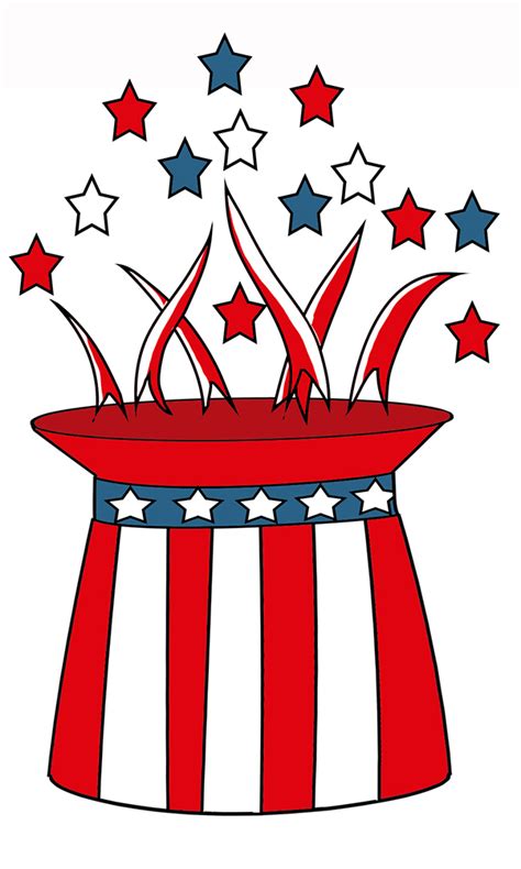 God bless america with fireworks. 4th of July Clipart