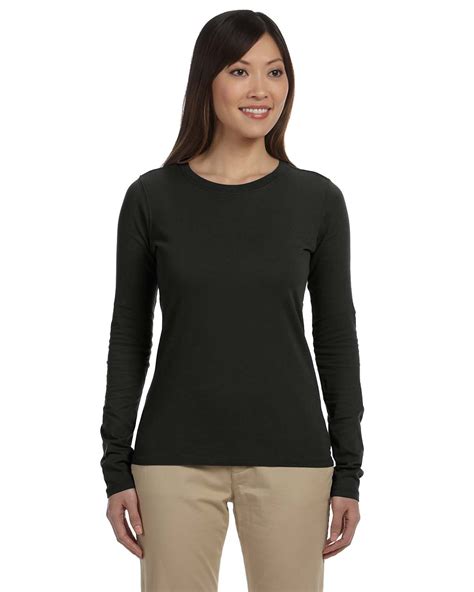 Certified Organic Cotton Womens Classic Long Sleeve T Shirt Tee