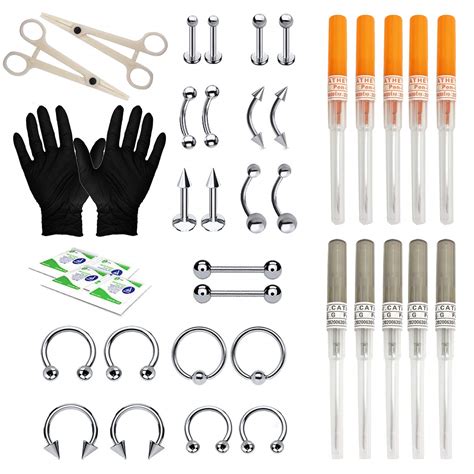 Buy Bodyj4you 36pc Body Piercing Kit Belly Button Navel Nose Septum Tragus Ear Cartilage