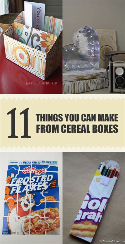 11 cool things you can make out of cereal boxes cereal box craft cereal boxes diy diy dollar