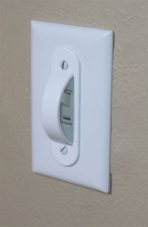 White Switch Plate Cover Guard Keeps Light Switch On Or Off Protects