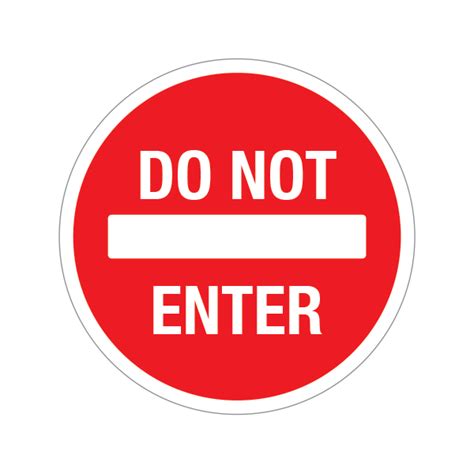 Printed Vinyl Do Not Enter Stickers Factory