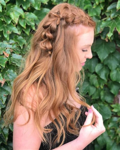 This Simple French Bubble Braid To The Side Is The Boho Braided Prom