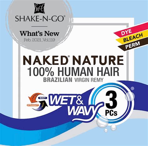 Shake N Go Naked Nature Human Hair Brazilian Virgin Remy Weave Hair