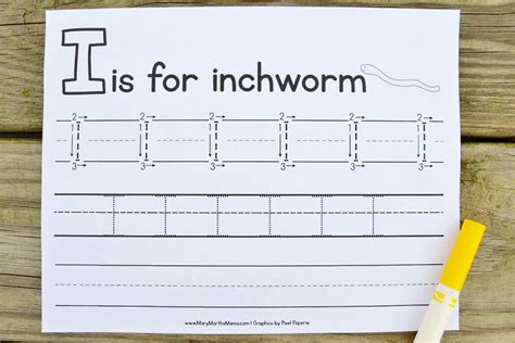 Letter I Tracing Worksheets - Mary Martha Mama