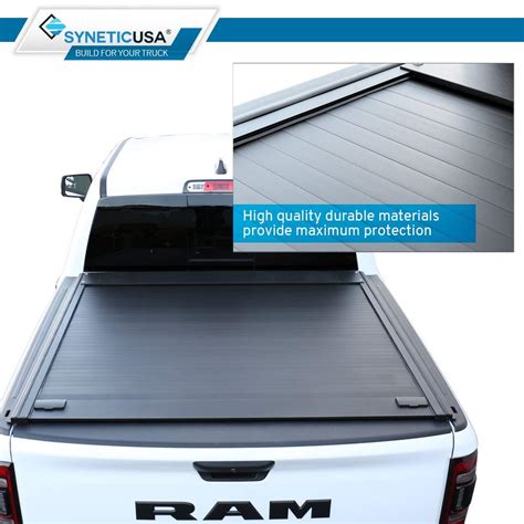 Syneticusa Retractable Hard Tonneau Cover Fits 2019 2022 Chevy