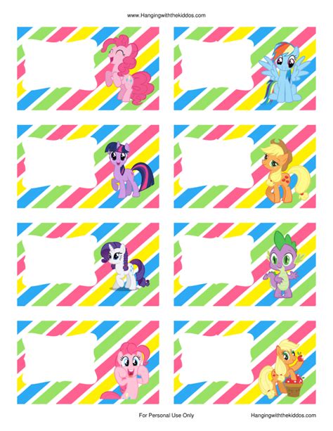 Free My Little Pony Printables | My little pony stickers, My little pony birthday, My little ...