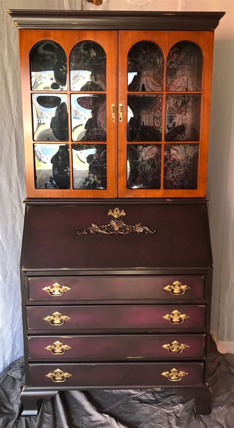 Antique Secretary Desk With Hutch Etsy