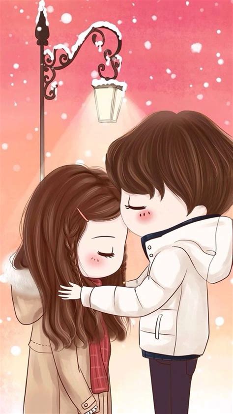 Romantic Love Couple Cartoon Wallpapers And Pictures Cute Anime Love