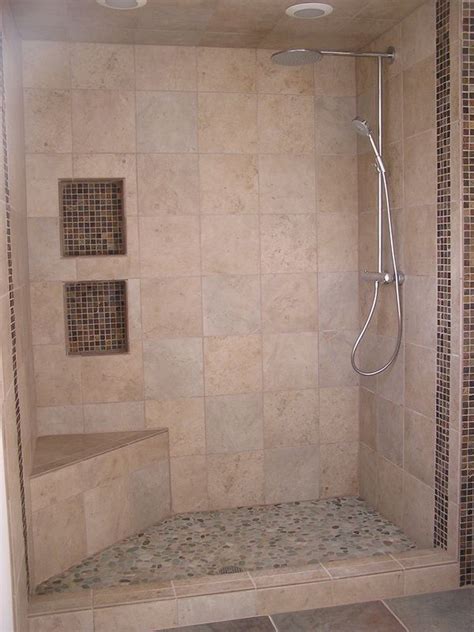 Continuing themes on other surfaces within your. Bench shower | Bathrooms remodel, Glamorous bathroom decor ...
