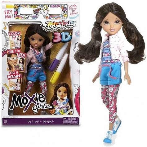 Moxie Girlz Art Titude 3d Doll Sophina Uk Toys And Games