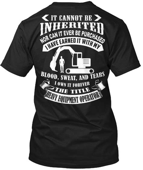 Pin On Funny Heavy Equipment Operator Tshirt