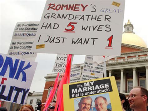 same sex marriage mitt romney pictures cbs news