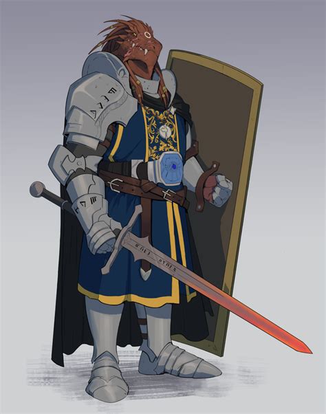 Oc Dragonborn Paladin Characterdrawing Fantasy Character Design