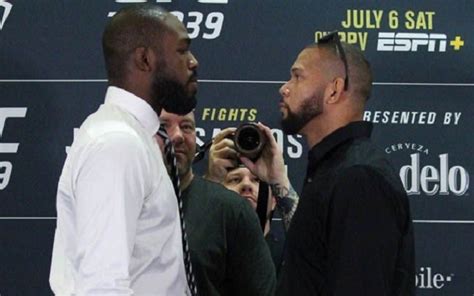 Santos июля 06, 2019 las vegas, nevada, usa. UFC 239 Faceoff: Pure intensity between Jon Jones and Thiago Santos