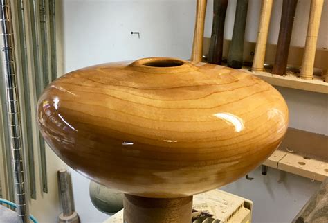 Cherry Hollow Form Vessel By Turning Wood Studio Woodturning Art