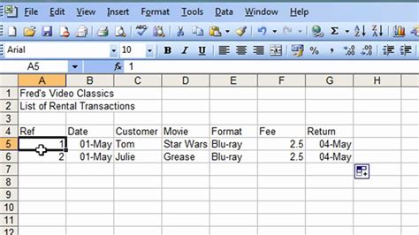 Microsoft Excel Tutorial For Beginners Database Pt Create
