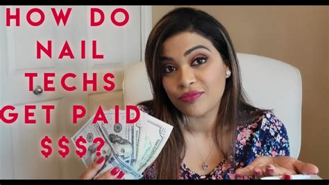how do nail techs get paid commission or salary pay structure youtube