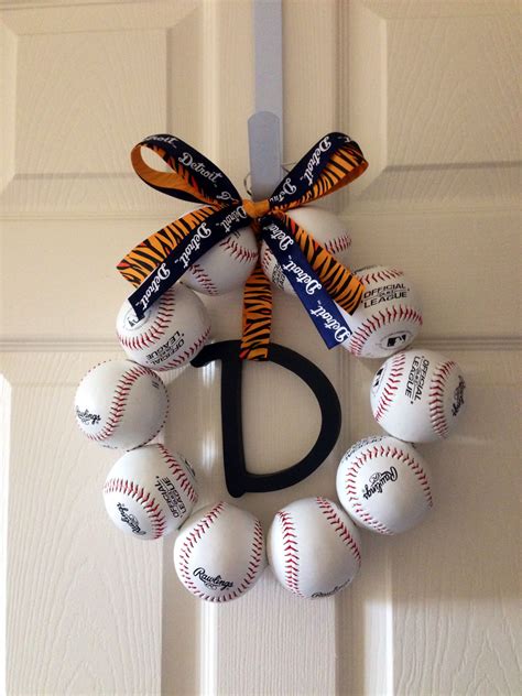 Detroit Tigers Wreath Made For My Sons Nursery Door How To Make