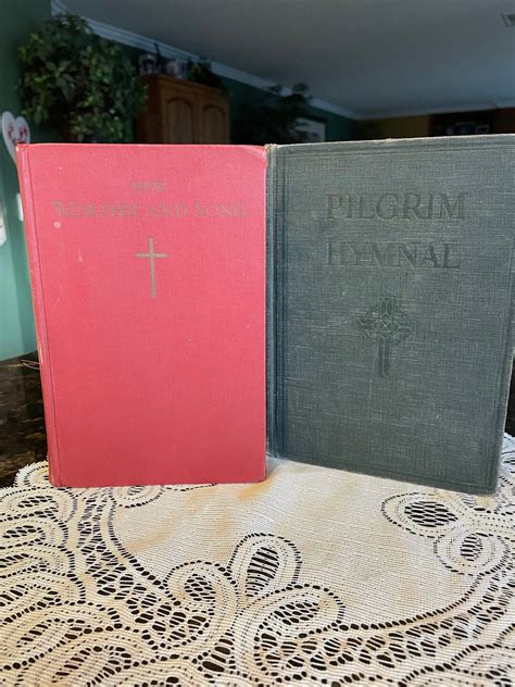 Two Hymnals Pilgrim Hymnal Revised Edition 1935 Congregational Worship